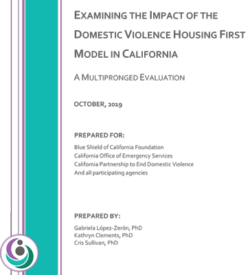 Multipronged Evaluation of DV Housing First in California - Full Report
