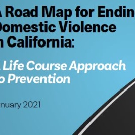Text image: a road map for ending domestic violence in California 