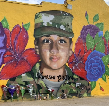 A mural of Vanessa Guillen in Fort Hood, Texas 